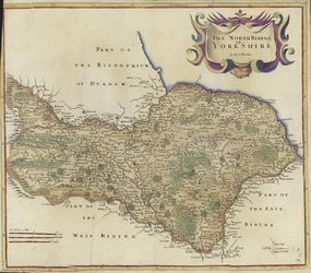 Karte von North Riding of Yorkshire